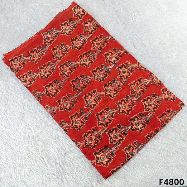 Ajrak Print Cambric Cotton Fabric- F4800